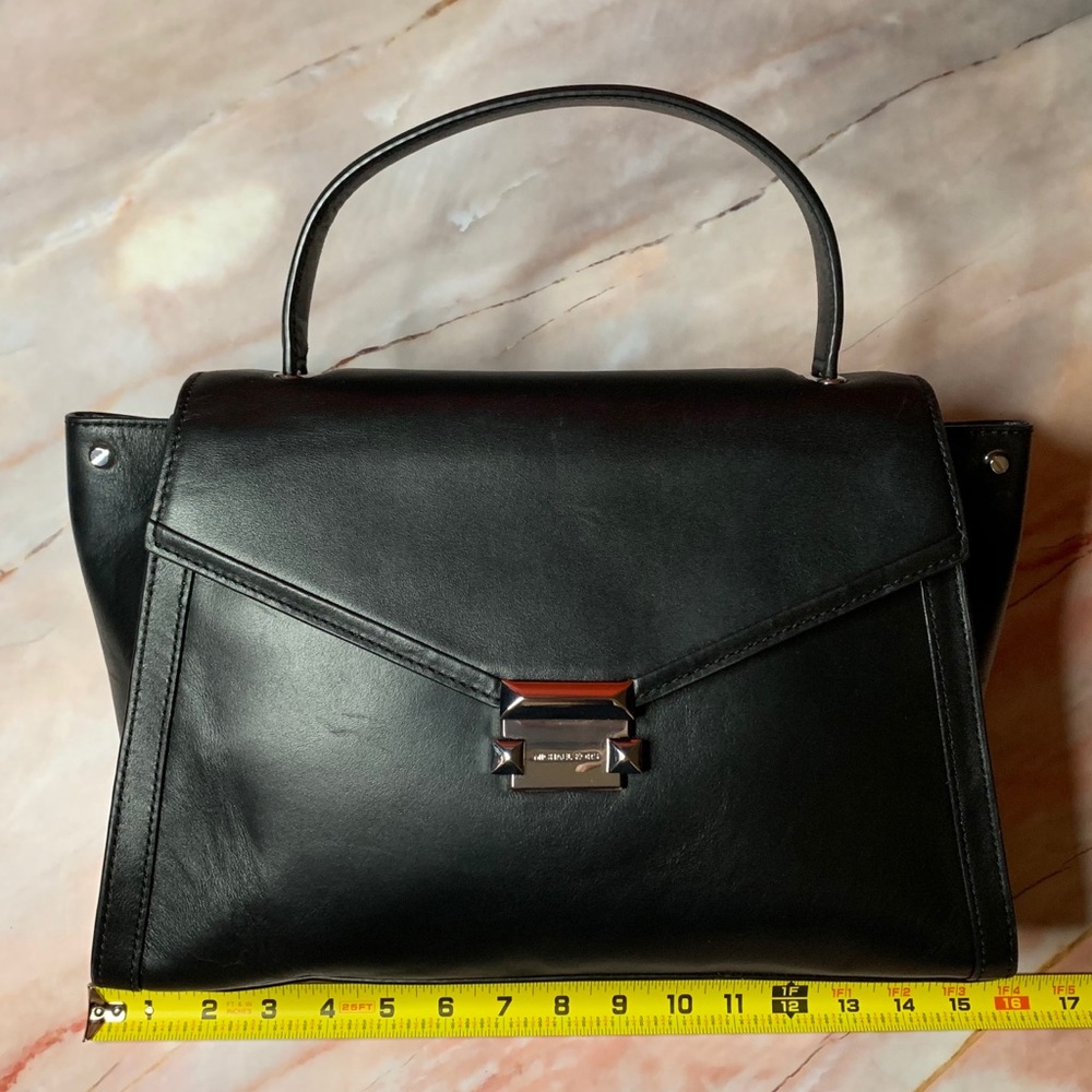 Michael Kors Whitney Black Satchel Bag